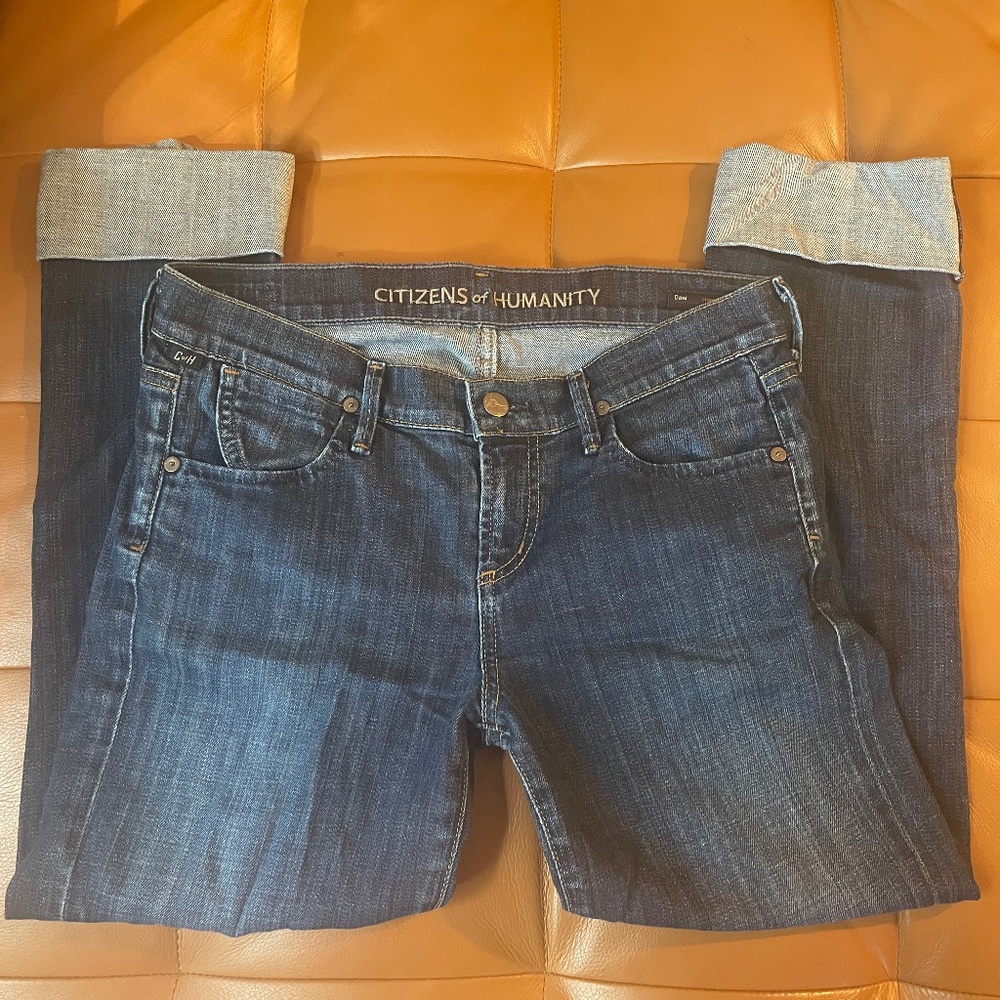 Citizens Of Humanity Cropped Boyfriend Jeans Size 26